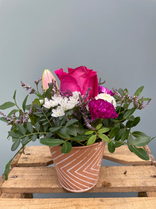 Blumengesteck Pink klein